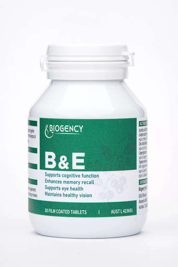 B&E Brain and Eye Supplement Australia | Biogency